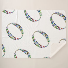 Monogramm 'O' Sherpadecke