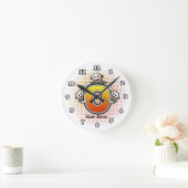 Monogramm O Sock Monkey-Uhr Runde Wanduhr (Zuhause)