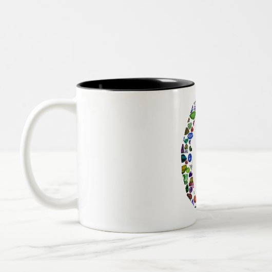 Monogramm 'O' Zweifarbige Tasse (Links)