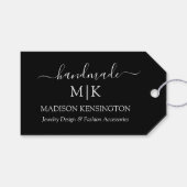 Monogramm oder Add-In-Handmade-Business-Produkt Geschenkanhänger (Vorderseite (Horizontal))