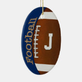 Monogramm-oder Zahl-Fußball-Verzierung, Ihre Keramikornament (Rechts)