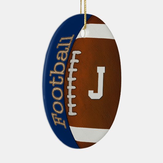 Monogramm-oder Zahl-Fußball-Verzierung, Ihre Keramikornament (Rechts)
