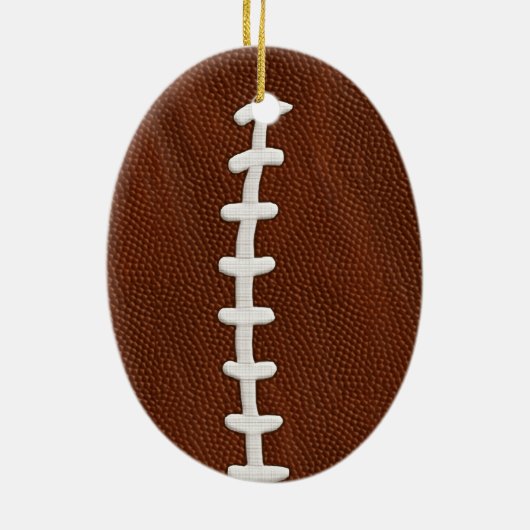 Monogramm-oder Zahl-Fußball-Verzierung, Ihre Keramikornament (Hinten)