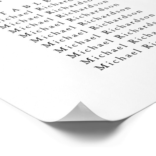 Monogramm Olive Leaf Wedding 9 Table Seating Chart Poster (Ecke)