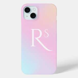 Monogramm Ombre Holografisch Rosa Weiblich Persona Case-Mate iPhone Hülle