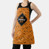 Monogramm | Orange | Floral | DAUGHTER Schürze (InSitu)
