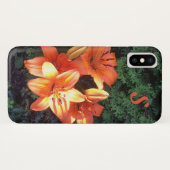 Monogramm Orange Floral Fotografie Case-Mate iPhone Hülle (Rückseite (Horizontal))