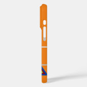 Monogramm Orange Grün Blau Geometrisch Case-Mate iPhone Hülle (Rückseite / Links)