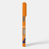 Monogramm Orange Grün Blau Geometrisch Case-Mate iPhone Hülle (Rückseite / Rechts)