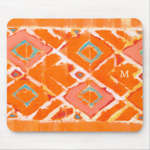 Monogramm   orange Stammes- II Mousepad