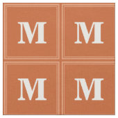 Monogramm orange stoff (Nahaufnahme)