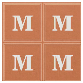Monogramm orange stoff