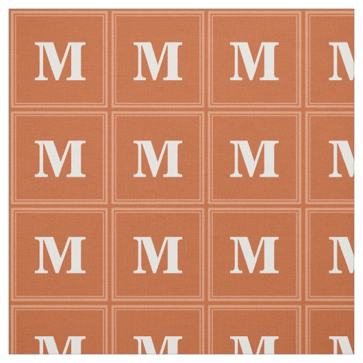 Monogramm orange stoff (Muster)
