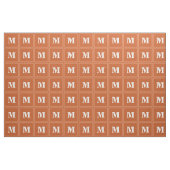 Monogramm orange stoff (Fat Quarter (45,7 x 55,9 cm))