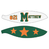 Monogramm Orange und Grün Basketball (Panele)