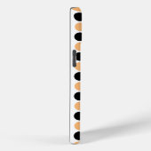 Monogramm Orange und Schwarz Case-Mate iPhone Hülle (Rückseite / Rechts)