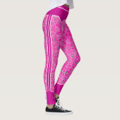 Monogramm Oriental Pink Arabesques Leggings (Rechts)