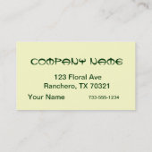 Monogramm Orientale Visitenkarte (Rückseite)