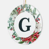 Monogramm-Ornament der Kranken Keramik Ornament (Links)