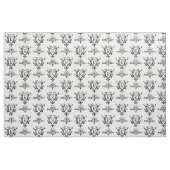 Monogramm-Ornament-Herzen- und Pfeile-Muster Stoff (Fat Quarter (45,7 x 55,9 cm))