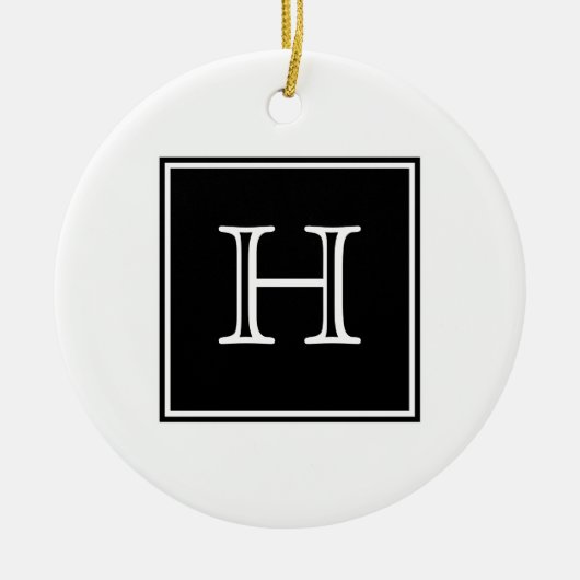 Monogramm-Ornament Keramik Ornament (Vorne)