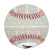 Monogramm-Ornamentalmuster Baseball (Rückseite)