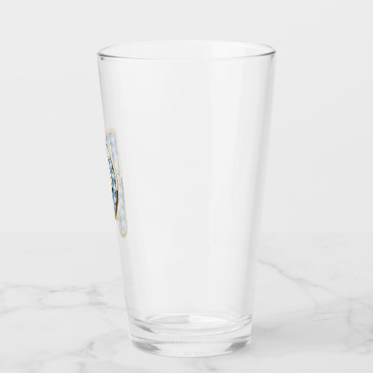 Monogramm P - 16 oz Glas (Links)