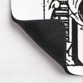 Monogramm P, Buchstabe P, Alphabet P, Schwarz und Mousepad (Ecke)