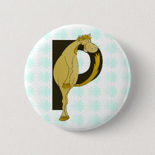 Monogramm P Flexible Foal Personalisiert Button