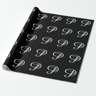 MONOGRAMM P GESCHENKPAPIER