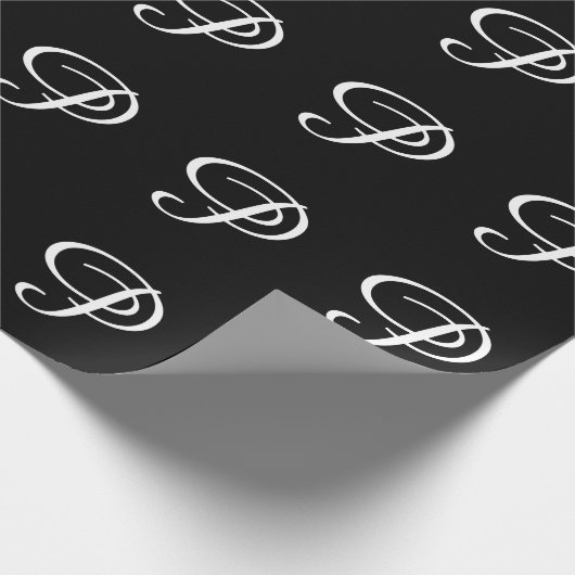 MONOGRAMM P GESCHENKPAPIER (Ecke)