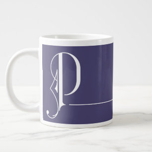Monogramm P in schönen Typografie Editable Colors Jumbo-Tasse