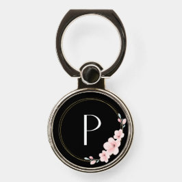 Monogramm-P-Phone-Grip Handy Ring
