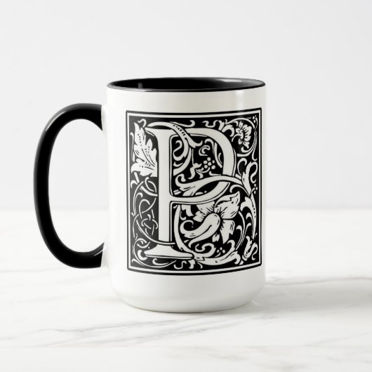 Monogramm-P-Tasse Tasse (Links)