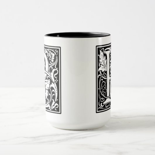 Monogramm-P-Tasse Tasse (Zentrum)