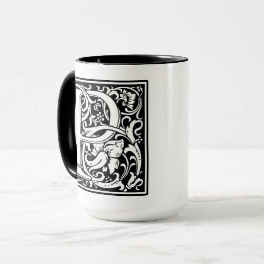 Monogramm-P-Tasse Tasse (Vorderseite Links)
