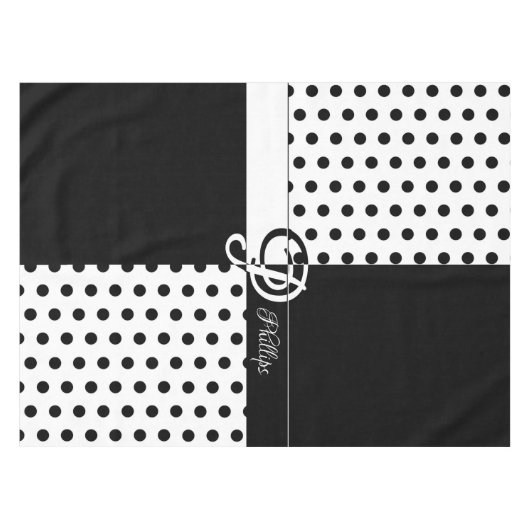 Monogramm P Tischdecke (Vorderseite (Horizontal))