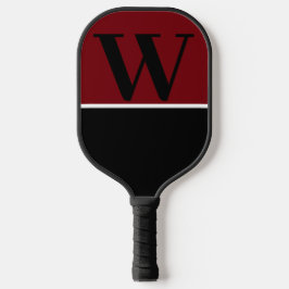 Monogramm-Paddel für Garnet und Schwarze Uni Pickleball Schläger