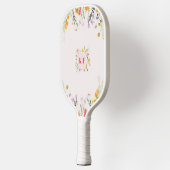 Monogramm-Paddel für wild lebende Blume Pickleball Schläger (Links)