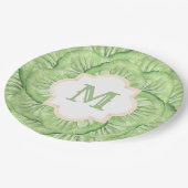 Monogramm-Papier für das Großjahrhundert Pappteller (Schrägansicht)