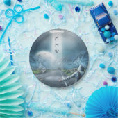 Monogramm-Papier-Teller UFO-Trampers Pappteller (Party)