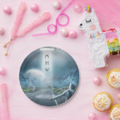 Monogramm-Papier-Teller UFO-Trampers Pappteller (Party)