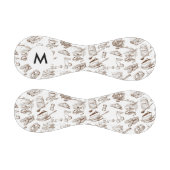 Monogramm-Papiermuster Baseball (Paneele)