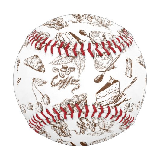 Monogramm-Papiermuster Baseball (Vorderseite)