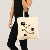 Monogramm-Papiertasche Tragetasche (Vorderseite (Produkt))