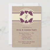 Monogramm Party Einladungen (Vorderseite)