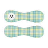 Monogramm Pastell Kariert Baseball (Paneele)