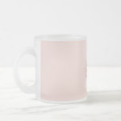 Monogramm Pastell mit Personalisiertem modernen Na Mattglastasse (Links)