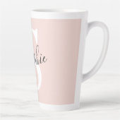 Monogramm Pastell mit Personalisiertem modernen Na Milchtasse (Rechts)