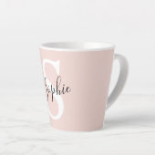 Monogramm Pastell mit Personalisiertem modernen Na Milchtasse (Rechte Ecke)